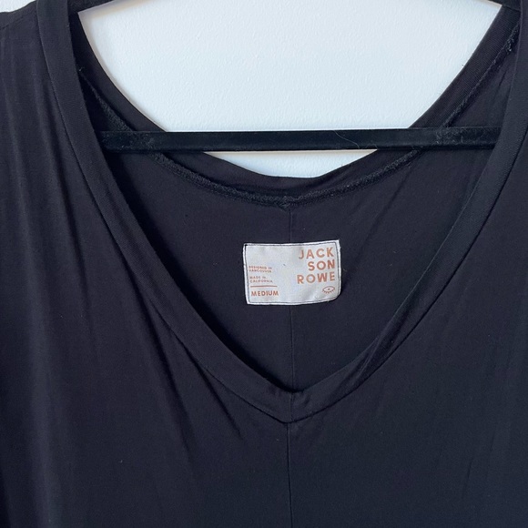 Jackson Rowe Girlfriend Straight Leg Jumpsuit in Black M - Picture 4 of 11